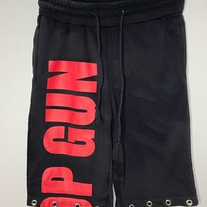 Nana Sweat Shorts Mens Medium Black Elastic Waist Comfort